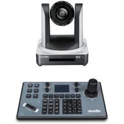 Zowietek PTZ NDI Camera 30X Live Streaming PoE Camera with simultaneous HDMI and 3G-SDI outputs(1pcs) + Zowietek PTZ IP Camera Controller | PTZ Network Keyboard | 4D Joysti
