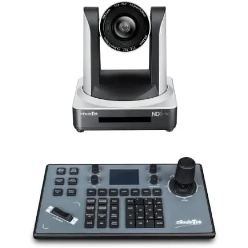 Caméra PTZ NDI Zowietek 30X avec streaming en direct PoE et sorties simultanées HDMI et 3G-SDI (1 pièce) + Contrôleur de caméra IP PTZ Zowietek | Clavier réseau PTZ | 4D Joystick Caméra PTZ NDI Zowietek 30X avec streaming en direct PoE et sorties simultanées HDMI et 3G-SDI (1 pièce) + Contrôleur de caméra IP PTZ Zowietek | Clavier réseau PTZ | 4D Joystick