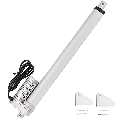 MAOPINER DC12V 12inch Stroke Linear Actuator with Mounting Bracket 900N(225lbs) Maximum Lift 10mm/s for Recliner TV Table Lift Massage Bed Electric Sofa Linear Actuator