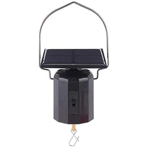 Taidda Motor Solar, Lightweight Solar Powered Ecofriendly Motor Wind Bell Ornament Hanging Rotating Motor with Hook for Hangs Your Ornament