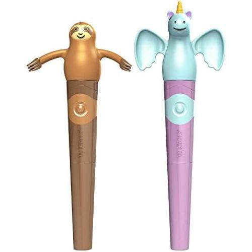 TalkTools Jiggler® | Unicorn & Sloth | Chewable Oral Facial Massager, Set of 2 Oral Sensory Massager | Calming Motor Therapy for Kids