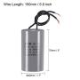 uxcell CBB60 Run Capacitor 18uF 450V AC 2 Wires 50/60Hz Cylinder 75x42mm for Air Compressor Water Pump Motor