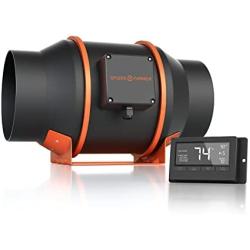 6 Inch Inline Fan and 6 Inch 25 Feet Black Ducting