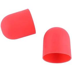 4PCS Silicone Motor Guard Stopper Cover, Protective Accessories (Red+Blue) (Red)