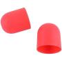 4PCS Silicone Motor Guard Stopper Cover, Protective Accessories (Red+Blue) (Red)