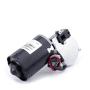Fielect DC 24V 52RPM Reversible Worm Geared Motor High Torque Electric Gear Motor Turbine Worm Gear Box Reduction Motor, Left Shaft GW6280