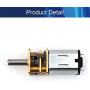 Jutagoss Mini Metal Gearwheel Micro Speed Reduction Motor 10mmx3mm Mini Gear Box Motor DC 12V 600RPM 1Pcs