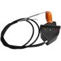 Ymiko Motorcycle Throttle Choke Control Cable Replacement for John Deere X500 X520 X540 Throttle Choke Cable Control AM136026