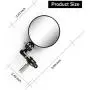 SINGARO Motorcycle Mirror, Motorcycle Universal with 7/8 Handlebar Stem End Mirror, Rotatable and Adjustable Angle, Motorcycle Exterior Accessories – Round SINGARO Motorcycle Mirror, Motorcycle Universal with 7/8 Handlebar Stem End Mirror, Rotatable and Adjustable Angle, Motorcycle Exterior Accessories – Round