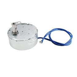 Fielect Synchronous Motor AC 110V 15-18RPM Turntable Motor CCW Direction 4W TYC-50 Horizontal Hole Tapping Shaft