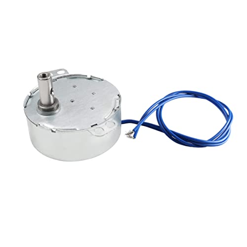 Fielect Synchronous Motor AC 110V 15-18RPM Turntable Motor CCW Direction 4W TYC-50 Horizontal Hole Tapping Shaft