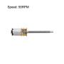 sourcing map DC Motor DC 6V 55RPM N20 Speed Reduction Gear with M3x34mm Screw Metal Gearbox