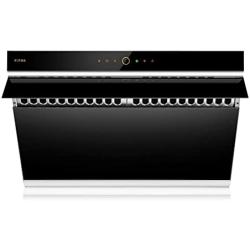 FOTILE JQG7505 30” Under-Cabinet or Wall-Mount Range Hood | Dual DC-Motor | Side Draft Design | Hands Free On and Off | Touchscreen with 4 Speed Level | Modern Kitchen Onyx Black Glass, onxy black
