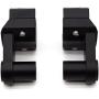 Kucehiup CNC Motorcycle Handlebar Risers 7/8 inch 22mm or 1 1/8 inch 28mm Universal Handle Bars Mount Clamp(Pure Black)