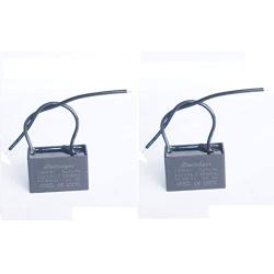 BVPOW 5 MFD uF 250V Withstand Voltage Ceiling Fan Wall Fan Desk Fan Bath fan CBB61 Motor Run Capacitor 2 Pack
