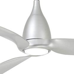 Minka-Aire F831L-SL Tear 60 Inch Ceiling Fan with Integrated LED Light and DC Motor in Silver Finish