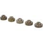 Vehicles-OCS New M0.6 3.175mm 23T 24T 25T 26T 27T 0.6 Module Pinion Motor Gear for 1/8 1/10 RC Off-Road Buggy Truck Brushed Brushless Motor