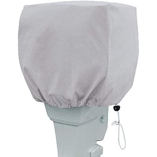 Primeshield Outboard Motor Cover, Waterproof Boat Motor Covers, 600D Heavy Duty Motor Hood Cover, Outboard Engine Cover Fits Motor Up to 20Hp