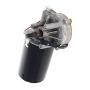 Fielect DC 24V 50RPM Reversible Worm Geared Motor Electric Gear Motor High Torque Turbine Worm Gear Box Motor, Right Threaded Shaft GW70105