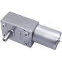 weideer DC 12V 45RPM Turbo Worm Geared Motor High Torque Micro 13mm Shaft Geared Motor with Screws JGY370-1245