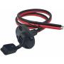 Halokny 10AWG Solar SAE Socket sidewall Port, 2 Feet SAE Solar Quick Connect Panel Flush Mount Plug Cable, Weatherproof SAE Extension Cable, with 4 Screws, for Automobile and Solar Panel