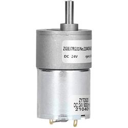 DC 24V Gear Motor Shaft 37mm Diameter Electric Gearbox Micro Speed Reduction Geared Motor(160R)