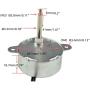 CHANCS Synchronous Motor TYC-40 AC 12V 5RPM Shaft Length 4.6cm for Fiber Optic Christmas Ornament (2PCS)