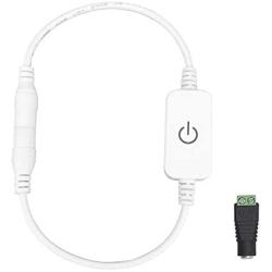 inShareplus LED Mini Touch Dimmer Switch, Stepless Adjustable Brightness, Easy Operate, Widely Use with LED Strip Lights, LED Under Cabinet Lighting, LED Vanity Mirror Lights Kits, White Version