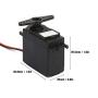 DC 4.8-6V Servo Motor, 360 Degree Continuous Rotation Servos, RC Motor for Vehicle Ship Plane Model
