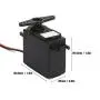 Moteur Servos DC 4.8-6V, Rotation Continue 360° pour Véhicules, Bateaux, Avions Modèles RC Moteur Servos DC 4.8-6V, Rotation Continue 360° pour Véhicules, Bateaux, Avions Modèles RC