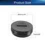 Heyiarbeit Carbon Brush Holder Caps 20mm O.D. 7mm Thickness Electric Motor Brush Cover Plastic Fitting Thread Black 5pcs