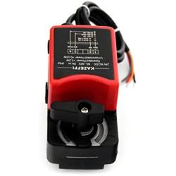 Kazeffi 24V AC/DC 5N.m Proportional Modulating Motorized Ball Valve Actuator, Electric Valve Controller/Control Switch/ Motor-Driven, Brass On/Off Auto Return Electrical Position Feedback