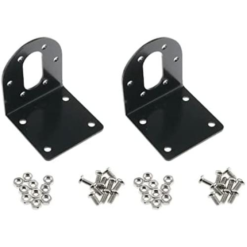 E-outstanding 2Pcs Motor Bracket Fixed Mounting Holder for Smart Car Robot Geared Reduction Motor Fixed Seat, 37mm