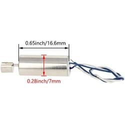 Fielect 2Pcs DC 3V Coreless Motor Built-in Vibration Motor Mini Electric Motor Miniature Micro Vibrating Vibration Coreless Motor for Electric Toothbrush 16.6mm x 7mm