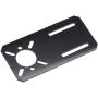 MECCANIXITY Motor Mounting Bracket Alloy Mount Plate Holder 100x50mm Black for 28/35/42 Stepper Motor