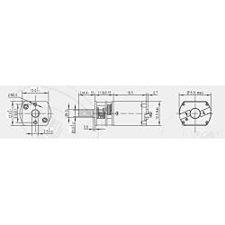 3600rpm Mini Electric Gear Motor of Gm13-030pa