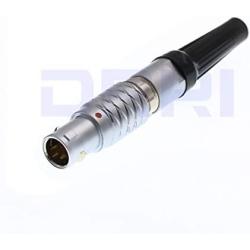 DRRI 1B FGG 7 Pin Push Pull Connector Male Plug & Female Socket for Preston FIZ MDR Bartech Digital Motor Cable (7 Pin, Plug)