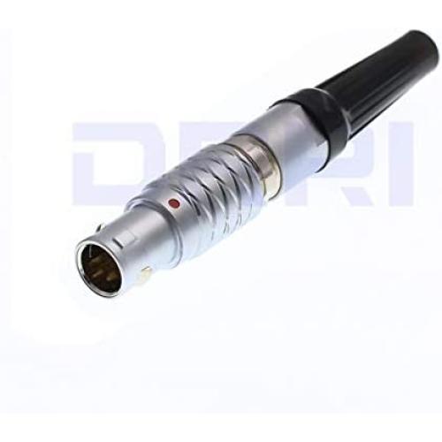 DRRI 1B FGG 7 Pin Push Pull Connector Male Plug & Female Socket for Preston FIZ MDR Bartech Digital Motor Cable (7 Pin, Plug)