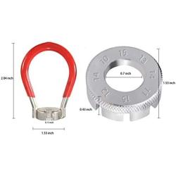 LETUSPORT Bike Spoke Adjustment Wrench Bicycle Rim Truing Tool Set of 2