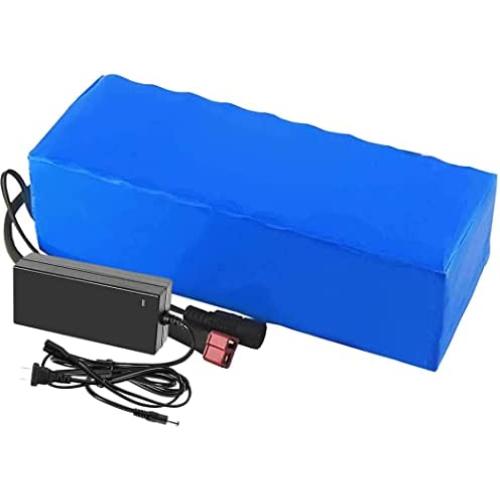 Jieoto 36V Electric Bike Battery 10Ah 10S 4P Lithium-ion Battery Pack for 200W 250W 350W 500W Motor with Charger Fit for Electric Scooters E-Bike Electric Street Bicycles