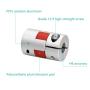 3PCS 6.35mm to 10mm Shaft Coupling D25 L30 Aluminum Plum Flexible Shaft Coupler Servo Stepper Motor Connector for 3D Printer/DIY Encoder/CNC Machine