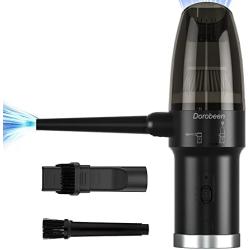 Cordless Air Duster, Blower & Vacuum 2 in 1, Compressed Air Duster, Portable Handheld Electronics Air Duster, Power 77000 RPM Motor, 10000 PA Suction, for Keyboard Car Computer Toys.