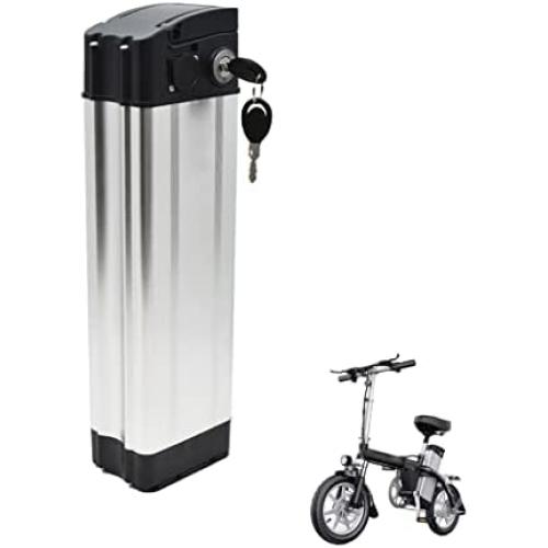 Jieoto 48V Ebike Battery 10Ah 18.5Ah Electric Bicycle Battery Lithium Li-ion Folding Bike for 750W 500W 350W 250W E-Bike Motor with Charger and BMS