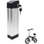 Jieoto 48V Ebike Battery 10Ah 18.5Ah Electric Bicycle Battery Lithium Li-ion Folding Bike for 750W 500W 350W 250W E-Bike Motor with Charger and BMS