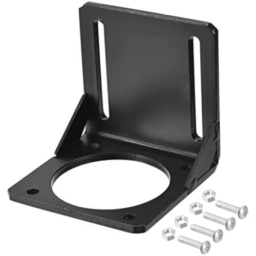 MECCANIXITY Motor Bracket Motor Mounting Holder 98.5x100x98.5mm Black for 86mm NEMA 34 Stepper Motor with Screws