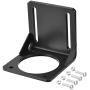 MECCANIXITY Motor Bracket Motor Mounting Holder 98.5x100x98.5mm Black for 86mm NEMA 34 Stepper Motor with Screws