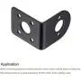MECCANIXITY Motor Mounting Bracket Motor Holder 31x26x33mm Black with Screws for Motor 6 Pack