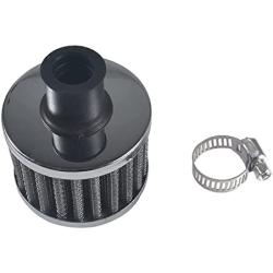 Miaowa 2PCS 12mm Mini Universal Sliver Motor Cone Cold Clean Air Intake Filter Turbo Vent Breather, Silver