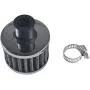 Miaowa 2PCS 12mm Mini Universal Sliver Motor Cone Cold Clean Air Intake Filter Turbo Vent Breather, Silver