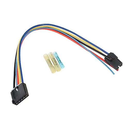 MECMO 1581773 Pigtail 3 Pins Blower Motor Resistor Connector Harness, Replace 8e5h-19e624-a 89018778, 89019351, 15-81773, Compatible with Buick Cadillac Chevy GMC Silverado Tahoe Suburban Sierra Yukon